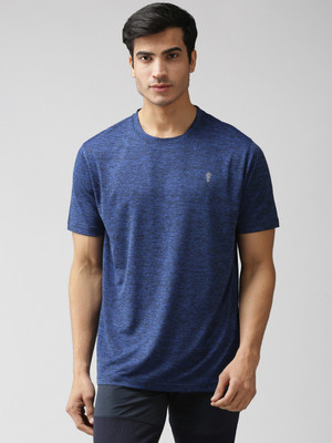 EPPE Solid Men Round Neck Blue T-Shirt