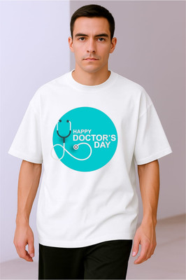 goodsign Printed Men Round Neck White T-Shirt