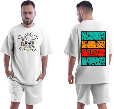 Be Crazyy Printed Men Round Neck White T-Shirt