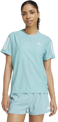 ADIDAS Printed Men Round Neck Light Blue T-Shirt