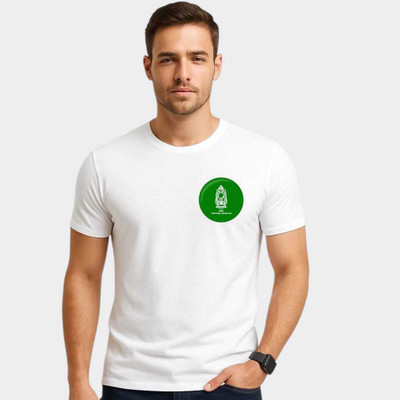 Sharnika Solid Men Round Neck White T-Shirt