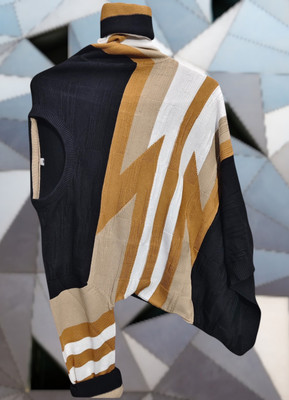 ENTERPRISELBK Colorblock Men Round Neck Brown T-Shirt