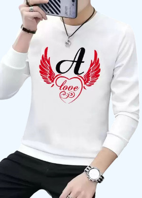 RB Fashion Graphic Print Men Round Neck White T-Shirt