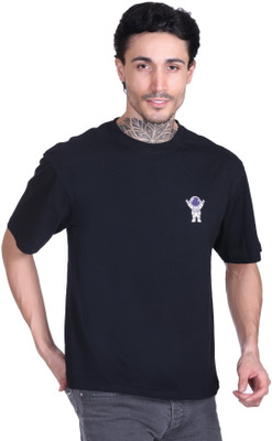 Raves Graphic Print Men Round Neck Navy Blue T-Shirt