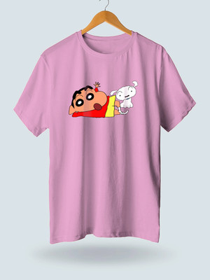 JP Creation Printed Men Round Neck Purple T-Shirt