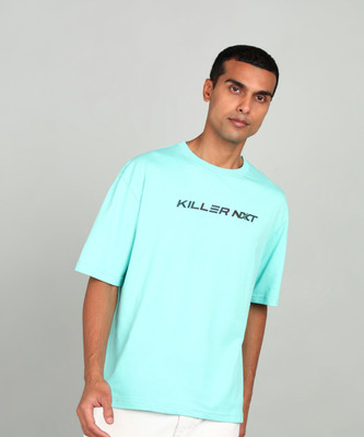 KILLER Printed Men Round Neck Light Green T-Shirt