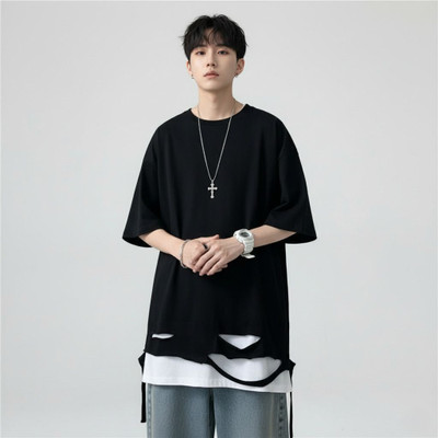 Rb azad Solid Men Round Neck Black T-Shirt