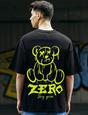 Uniplanet Store Graphic Print Men Round Neck Navy Blue T-Shirt