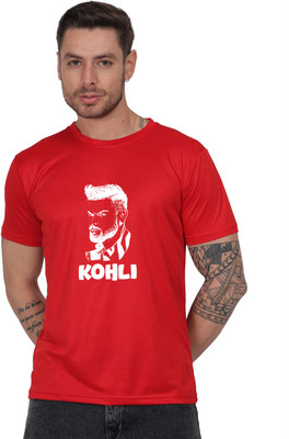ARTIYAN Graphic Print Men Round Neck Red T-Shirt