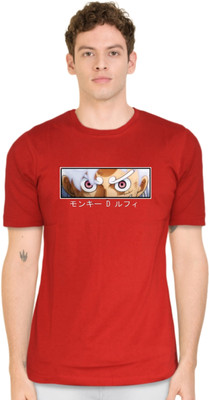 JoyandHappiness Printed Men Round Neck Red T-Shirt