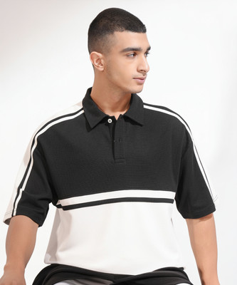 HIGHLANDER Colorblock Men Polo Neck Multicolor T-Shirt
