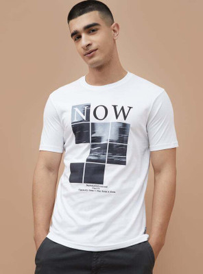 Fame Forever by Lifestyle Printed Men Crew Neck White T-Shirt
