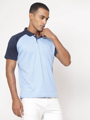 EPPE Solid Men Polo Neck Blue T-Shirt