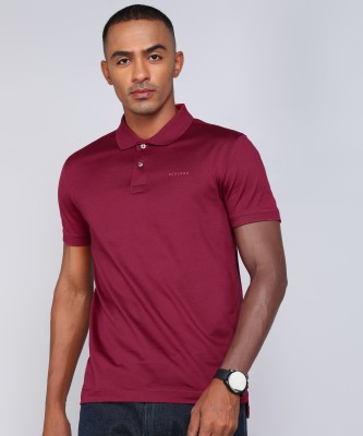 LEVI'S Solid Men Polo Neck Red T-Shirt