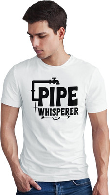 Seek Buy Love Printed Men Round Neck White T-Shirt