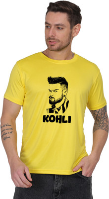 LIFE STYLE COMMERCE Graphic Print Men Round Neck Yellow T-Shirt
