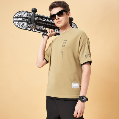 Street 808 by Pantaloons Printed Men Crew Neck White T-Shirt