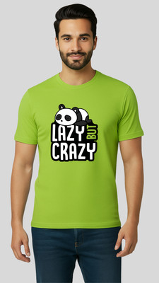 Shvet Printed Men Round Neck Green T-Shirt