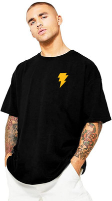 Asher Dean Printed Men Round Neck Black T-Shirt