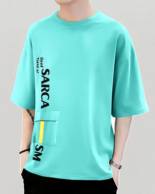 FASHIUM Printed Men Round Neck Green T-Shirt
