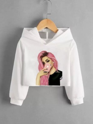 YI FASHION Printed Women Hooded Neck White T-Shirt