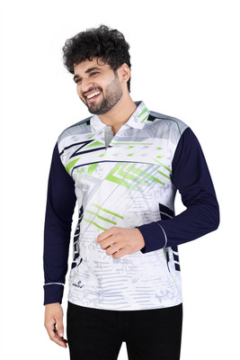 click n buy Solid Men Polo Neck Light Green T-Shirt