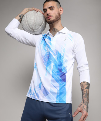 CAMPUS SUTRA Printed Men Polo Neck Multicolor T-Shirt