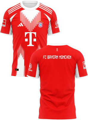 IZON Printed Men Round Neck Red T-Shirt