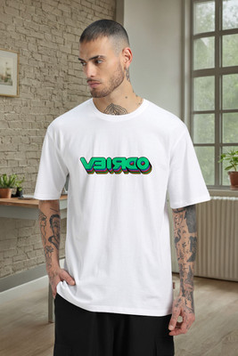 Veirdo Printed Men Round Neck White T-Shirt