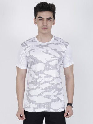 Cruister Printed Men Round Neck White T-Shirt