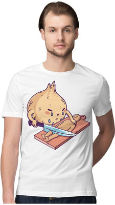 TheFreedomStore Printed Men Round Neck White T-Shirt