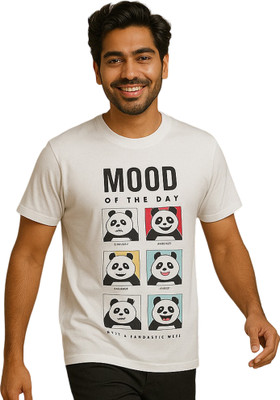 Rimore Clothing Printed Men Round Neck White T-Shirt