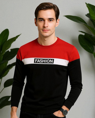Teezler Printed Men Round Neck Red T-Shirt