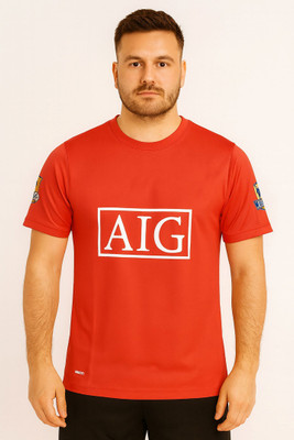 Ryze Printed Men Round Neck Red T-Shirt