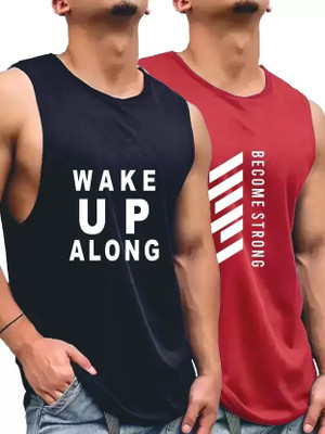 R ROCKIN TEES Self Design Men Round Neck Multicolor T-Shirt