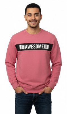 Style weavers Printed Men Round Neck Pink T-Shirt