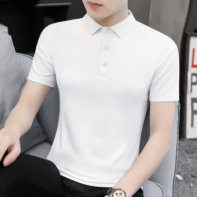 BARASTI Solid Men Polo Neck White T-Shirt