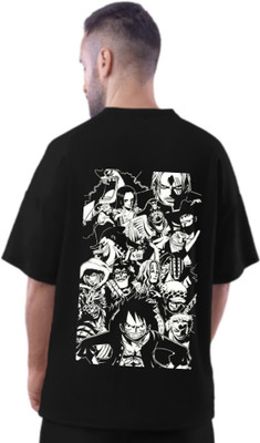 Be Crazyy Printed Men Round Neck Black T-Shirt
