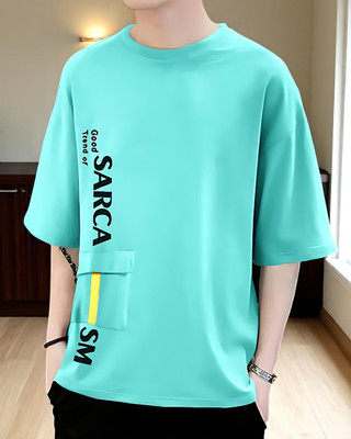 FASHIUM Printed Men Round Neck Green T-Shirt