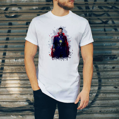 US COLLECTION Printed Men Round Neck White T-Shirt