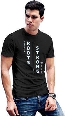 Fighterhero Printed Men Round Neck Grey T-Shirt