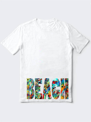 HamsaMART.com Typography Men Round Neck White T-Shirt