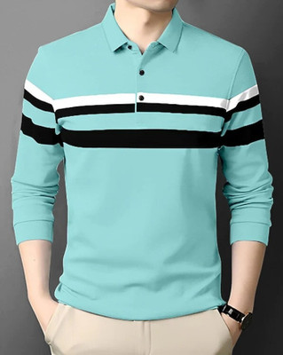 Autna Solid Men Polo Neck Green T-Shirt