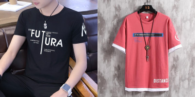 Mozzby Lifestyle Printed Men Round Neck Pink T-Shirt