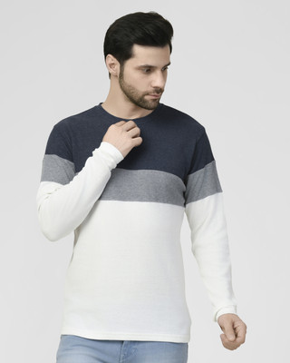 SMASH SMART WEAR Colorblock Men Round Neck Multicolor T-Shirt