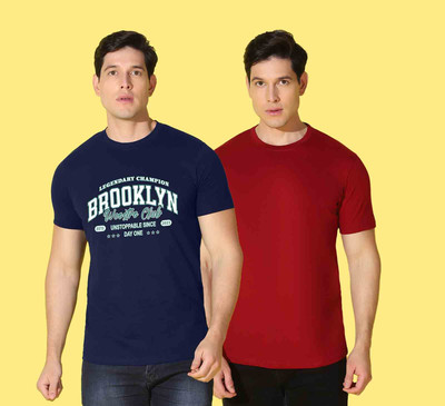 WOOSTRO Typography Men Round Neck Multicolor T-Shirt