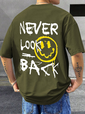 TeeBrozz Typography Men Round Neck Green T-Shirt