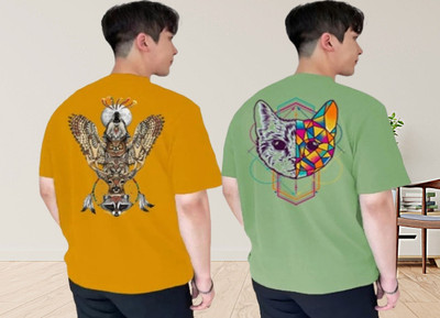 xpecto style Graphic Print Men Round Neck White T-Shirt