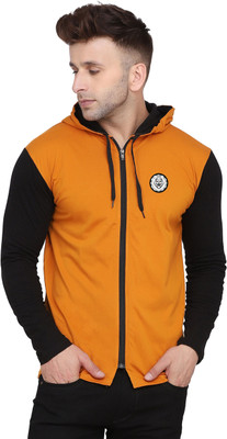 tfurnish Graphic Print Men Hooded Neck Gold, Black T-Shirt