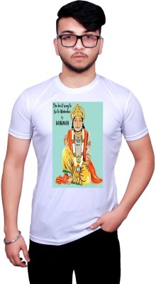NITYANAND CREATIONS Printed Men Round Neck Multicolor T-Shirt